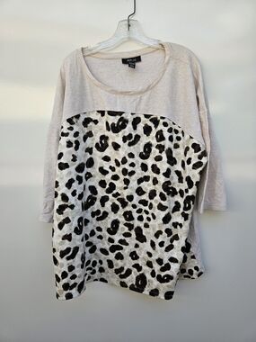 Style & Co. Women's Leopard Top Size 3X